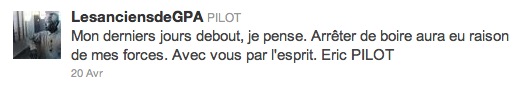 Eric Pilot sur Twitter
