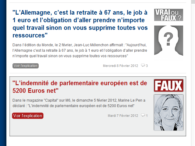 Vrai ou Faux