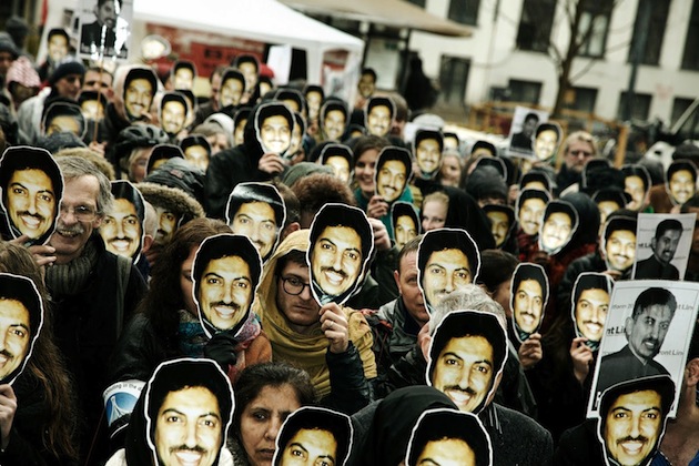 Manifestation de soutien à Abdulhadi al-Khawaja organisée par Amnesty International au Danemark  Manifestation de soutien à Abdulhadi al-Khawaja organisée par Amnesty International au Danemark